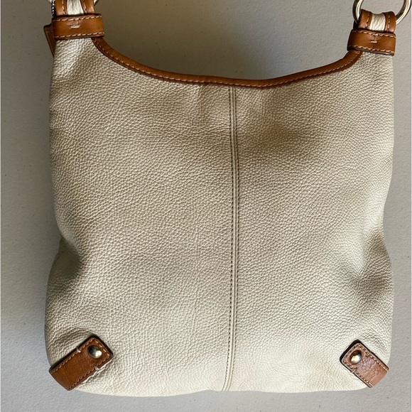 Coach Cream and Tan Leather Crossbody Bag - Picture 5 of 15
